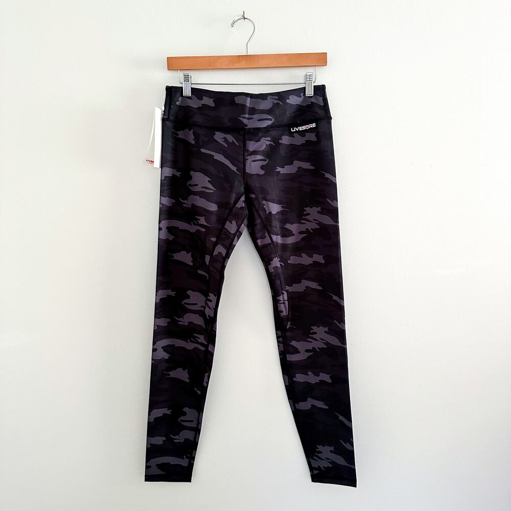LIVESORE Camo Printed Performance Leggings L